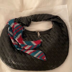 Bottega inspired bag with scarf